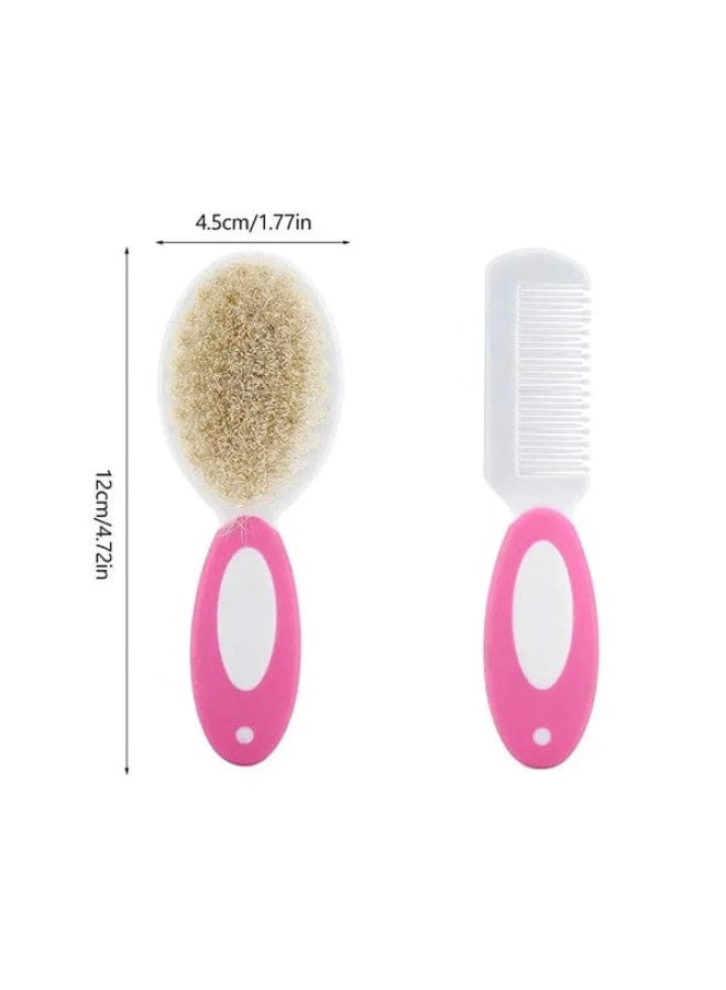 شيكو مشط وفرشاة شعر للأطفال حديثي الولادة والرضع بشعيرات ناعمة لتدليك فروة الرأس وتحفيز نمو الشعر وإزالة القشرة الخفيفة آمنة ولطيفة للاستخدام اليومي - Image 4